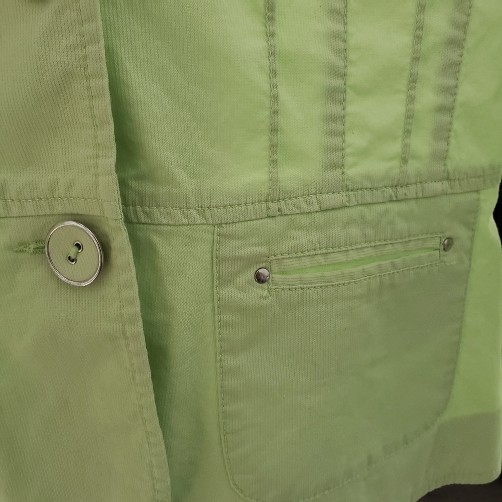 Biaggini Women's Lime Green Light Weight Spring Blazer - Picture 6 of 14